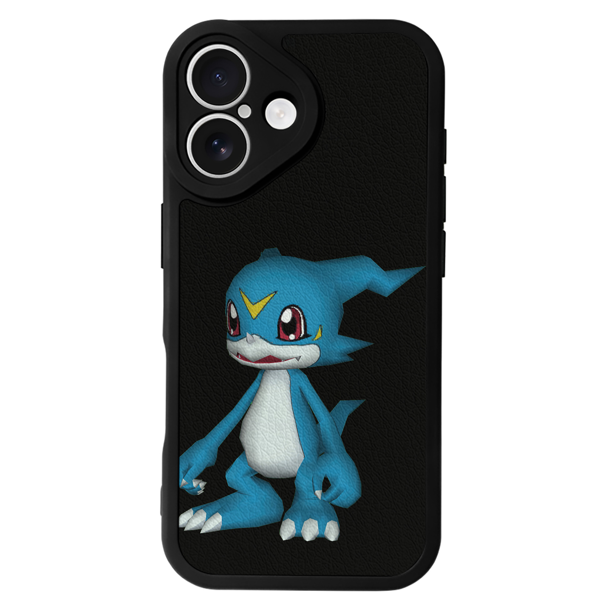 （画像用） Digimon デジタルモンスター/デジモン 【iPhone 16シリーズ対応】シリコンスマホケース（レザー調） 材質：シリコン